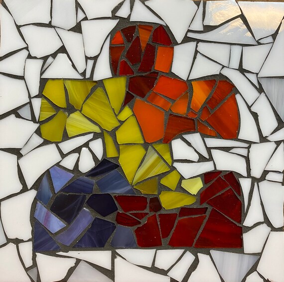 8x8 Puzzle Piece Mosaic Kit Etsy