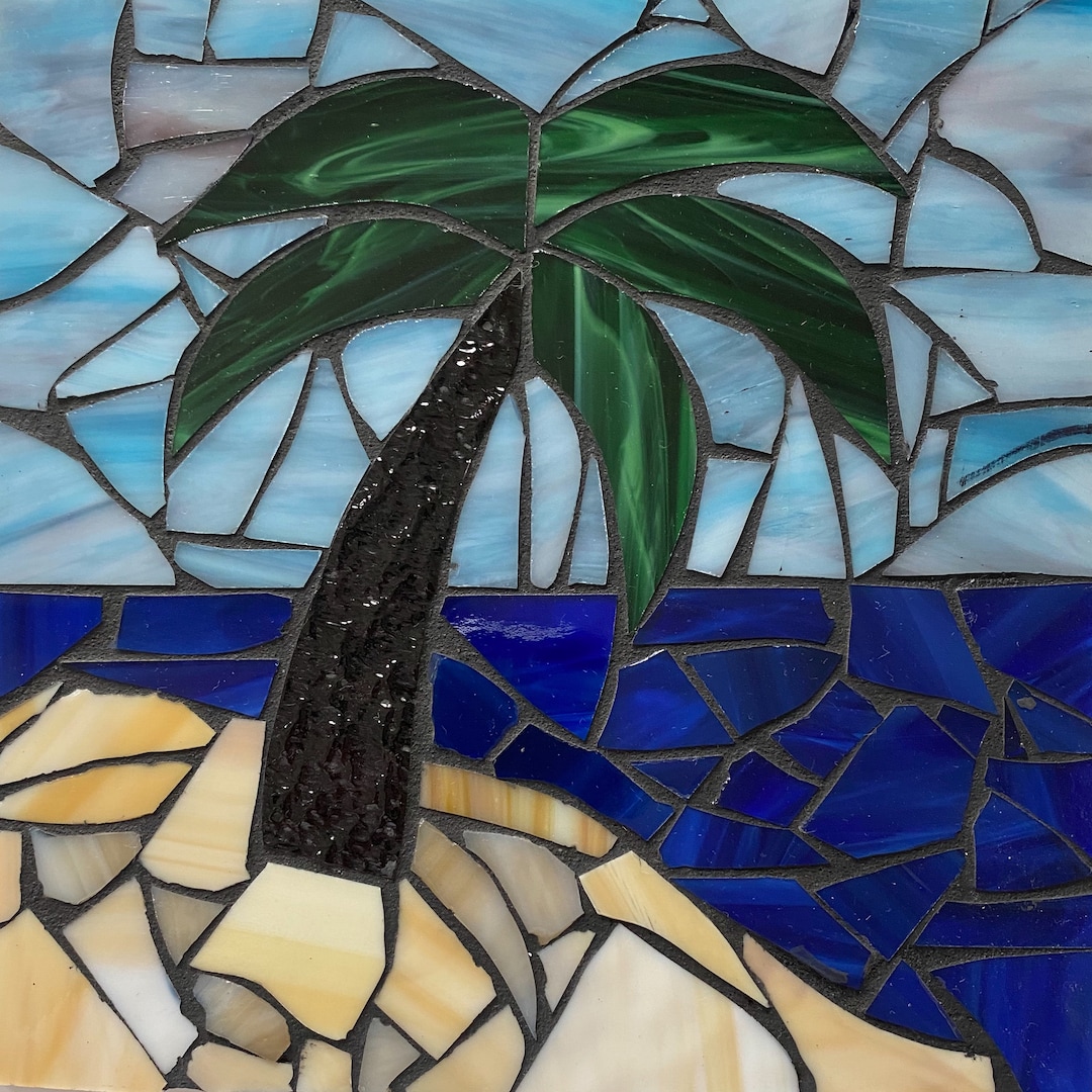 8x8 Palm Tree Mosaic Kit - Etsy