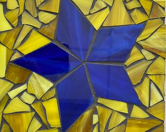 8x8 Blue Star Mosaic Kit