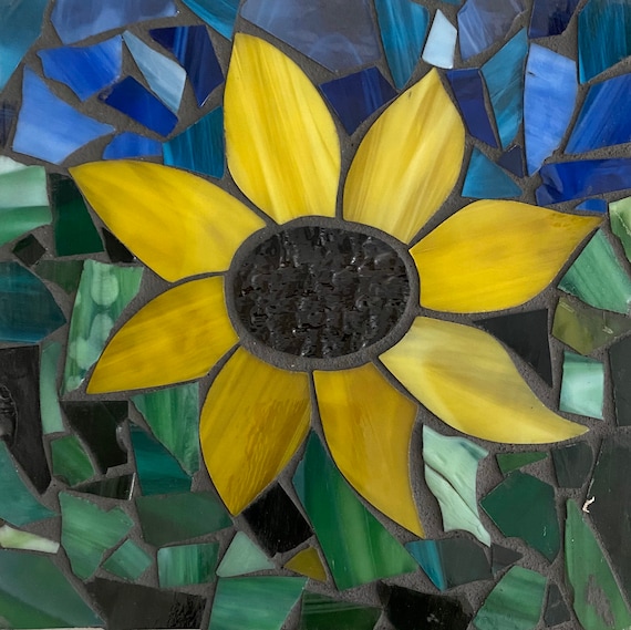 8x8 Sunflower Mosaic Kit Etsy UK