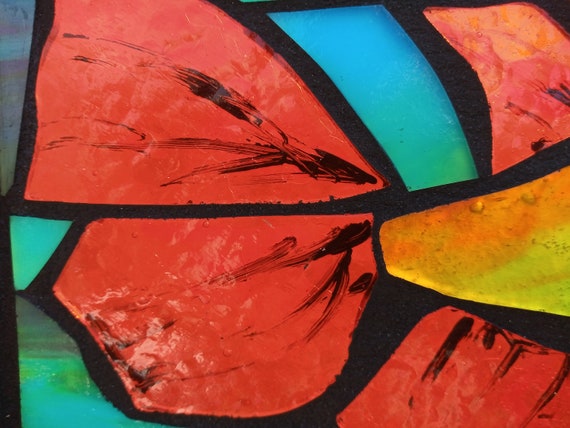 Tropical Fish Stained Glass Mosaic Suncatcher For Window Etsy Uk Tropical Fish Stained Glass Mosaic Suncatcher For Window Etsy Uk