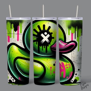 Graffiti Rubber Ducky PNG Design, Hip Hop Duck, Rubber Ducky, Sublimation, Great for Tumblers, T-shirts and More! image 2