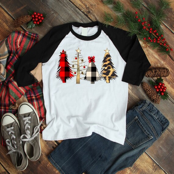 Merry Christmas Buffalo Plaid Leopard 