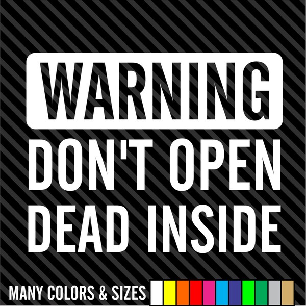 Walking Dead Car Decal Etsy