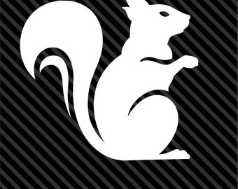 SQUIRREL Decal Sticker Car Decal Laptop Decal - Choice of Colors