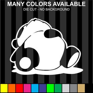 Sleeping Panda Sticker Die Cut Decal Self Adhesive Vinyl jdm drift lazy