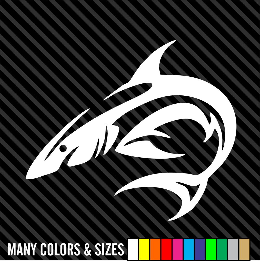 SHARK II Sticker Decal Window Vinyl Car Boat Surf Beach Great White ...
