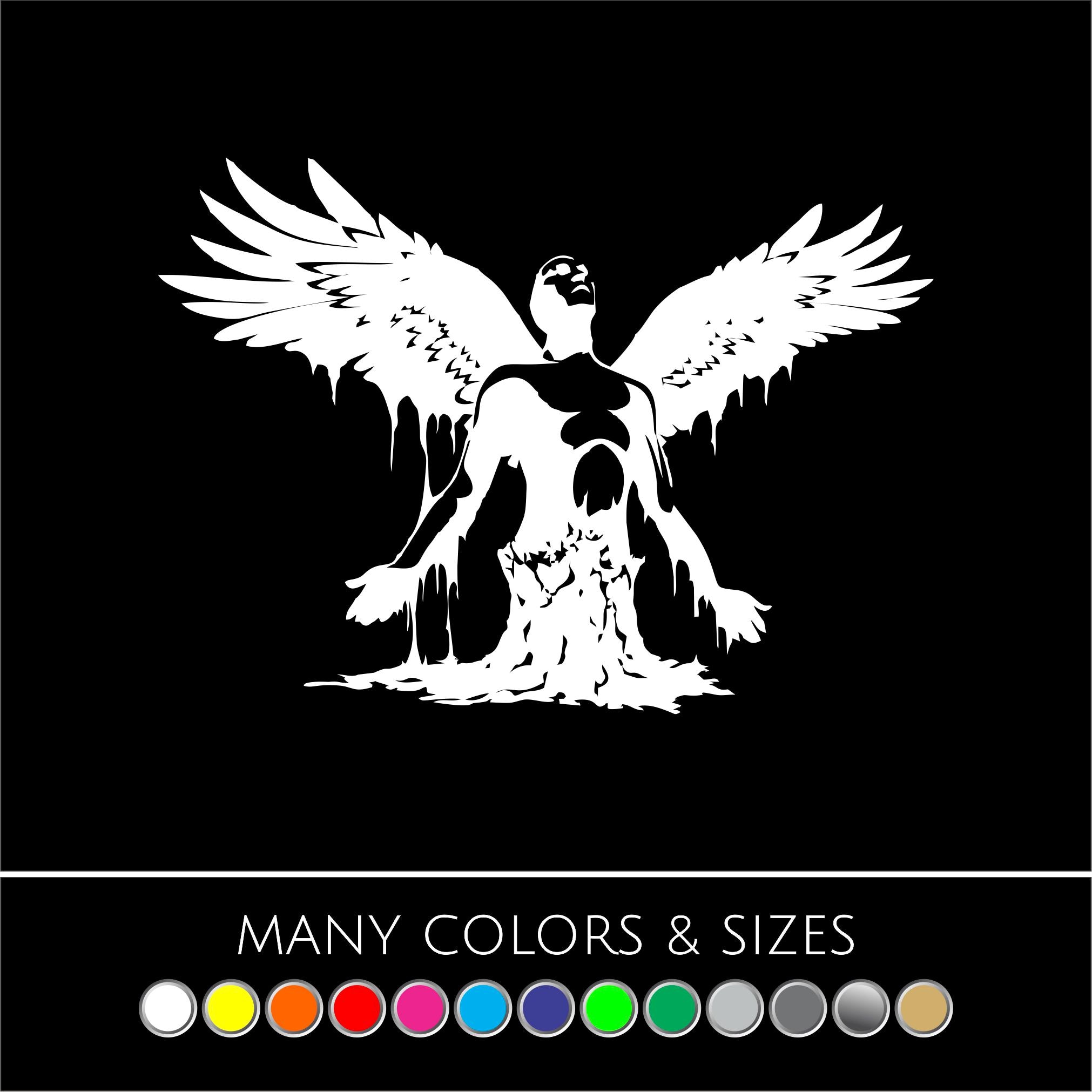 Fallen Angel Decal Sticker - Michael, Lucifer, Grim Reaper, Car, Truck,  Window, Many Colors and Sizes - Etsy, image size:2022x2022