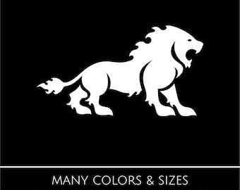 Lion Decal Sticker - Car, Window, Laptop, Sticker. King of Jungle,  - Multiple Sizes and Colors