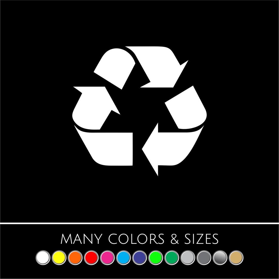 Recycle Program Decal Recycle Sticker - Logo, Vinyl Decal, Sticker, Work or Home Renew and ...