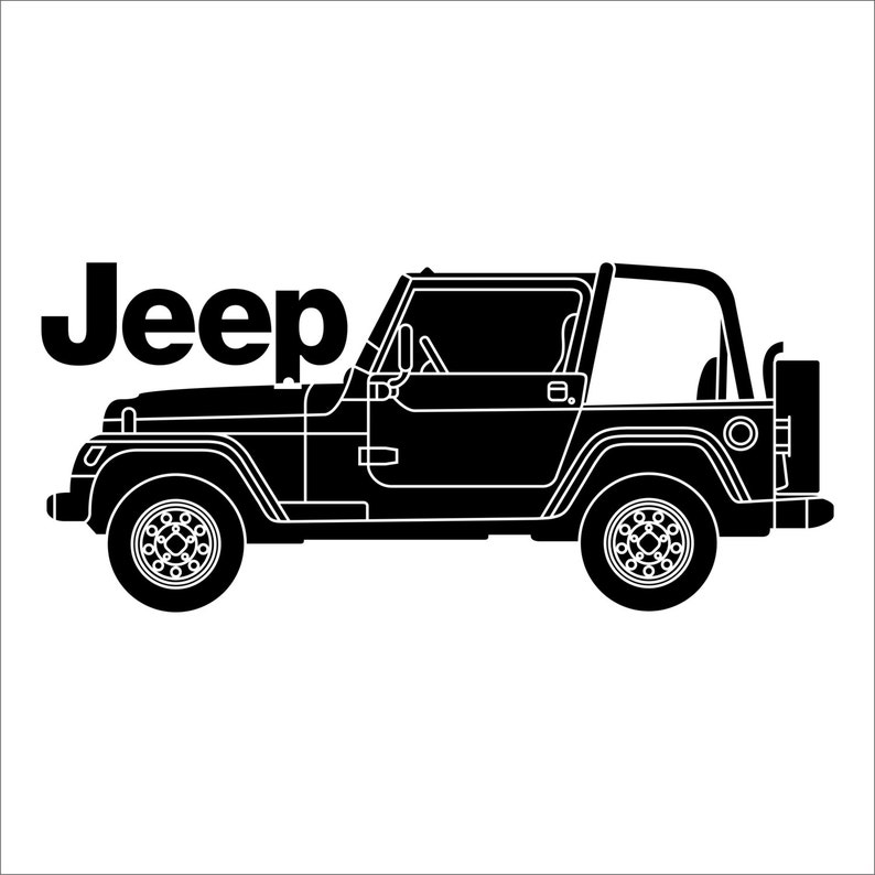 Jeep Decal Sticker Cherokee Wrangler Liberty Choice of Colors Etsy