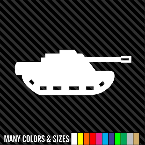 TANK USA Army Military Machine Sticker Decal *15 Sizes* Truck Car Vinyl Logo Emblem - Choice of Sizes and Colors