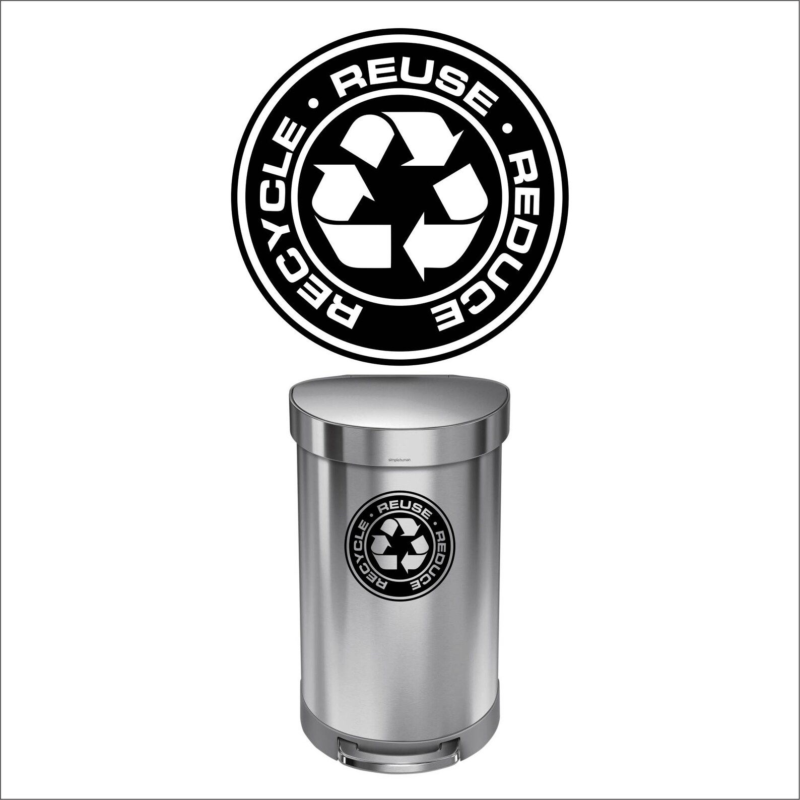 Recycle Decal Sticker for Trash Cans Home & Office Use Etsy