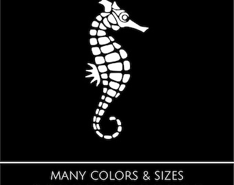 Seahorse Vinyl Decal | Ocean Sea Life Sticker | Car, Laptop & Water Bottle Decal