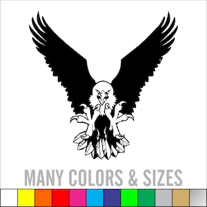 EAGLE Bar Sticker Car Decal Laptop Decal - Choice of Colors & Sizes