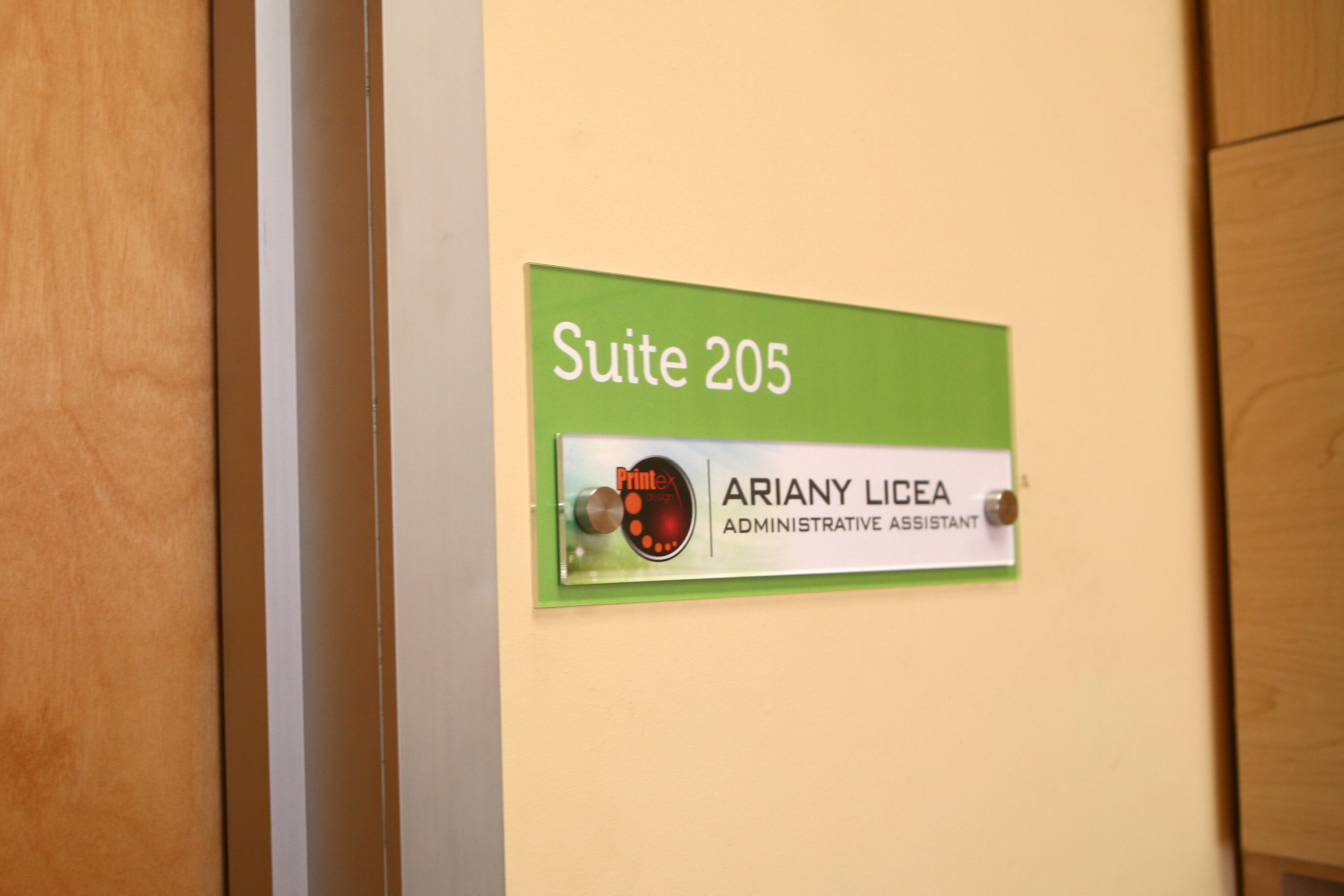 Personalized Office WALL SIGN Name Plate. Modern Stainless | Etsy