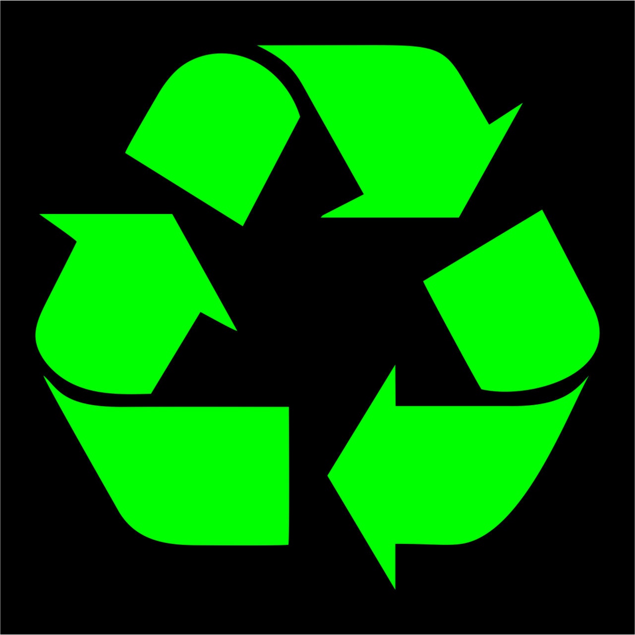 Recycle Logo Sticker Windows Work or Home Renew and Reusable Vinyl Decal 