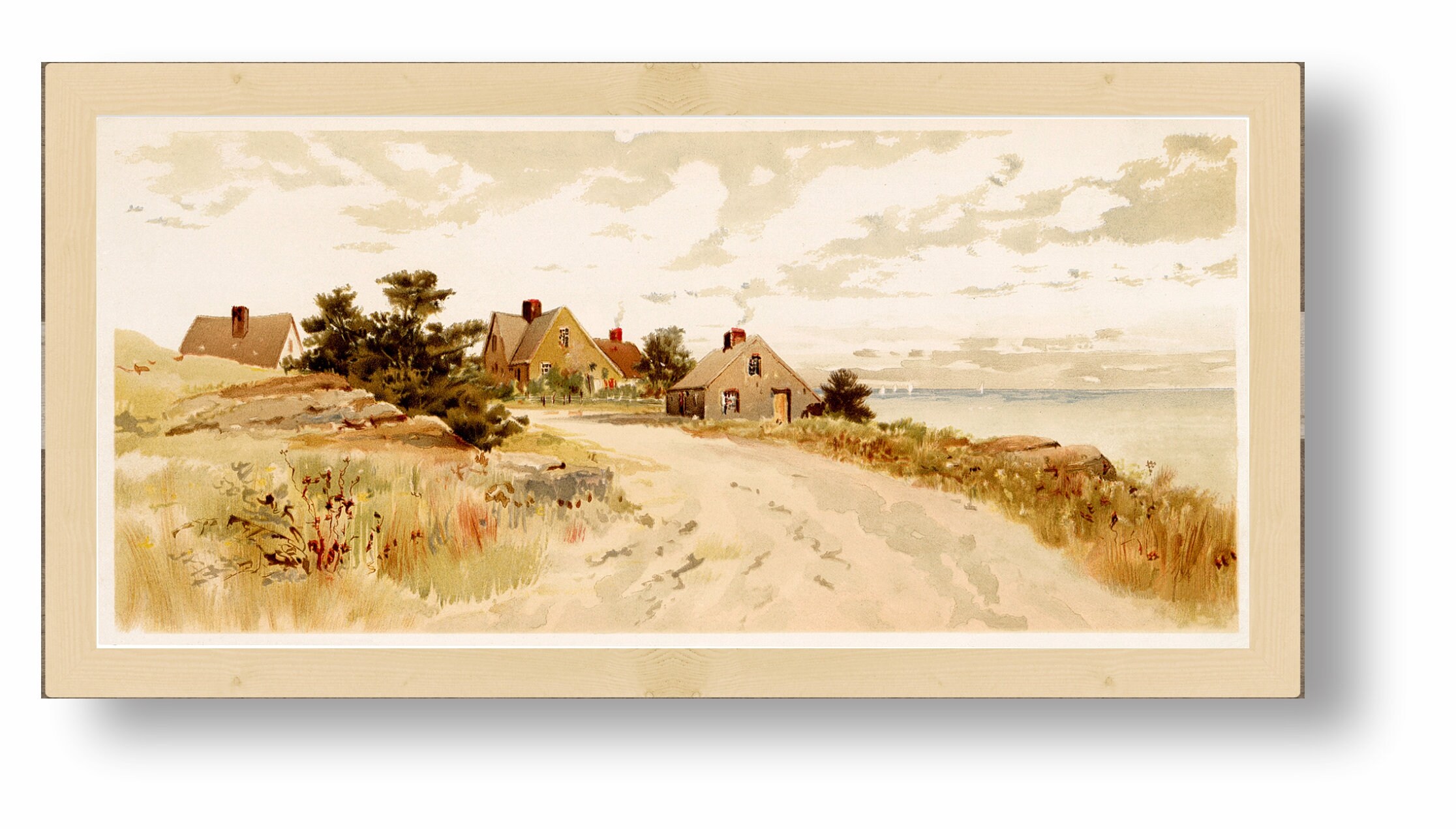 Watercolor Landscape Painting Poster Print High Quality Art | Etsy