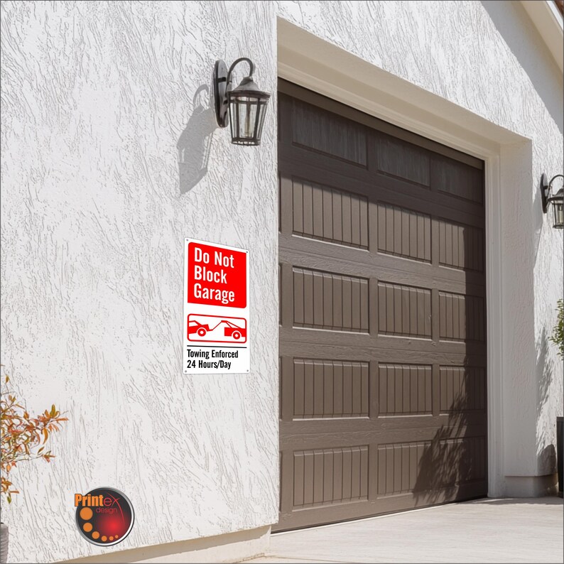 Do Not Block Garage Sign – 12×24 Aluminum Outdoor Sign – Weatherproof ...