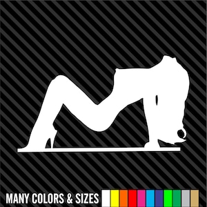 SEXY SILHOUETTE 4 Pin Up Girl Window WALL Decal * Vinyl Car Sticker