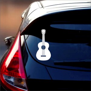 Guitar Sticker - Musical Instrument, Music, Wall Sticker, Decal, Room Decor, Car, Laptop Decal - Choice of Colors and Sizes image 2