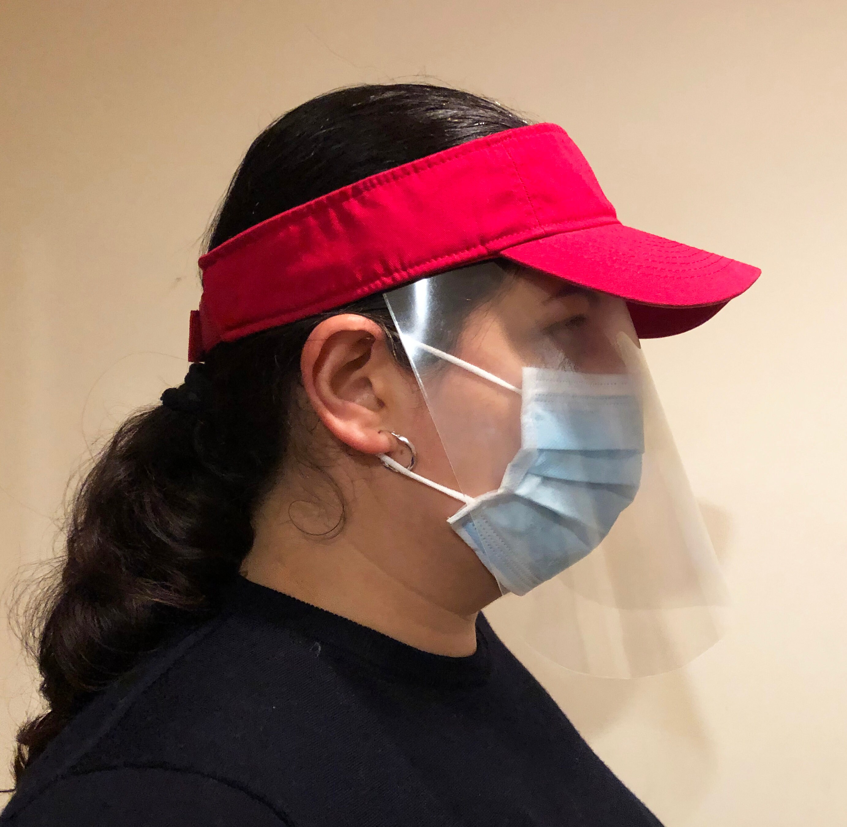 Face Shield With Visor Full Face Mask Protective Face Etsy