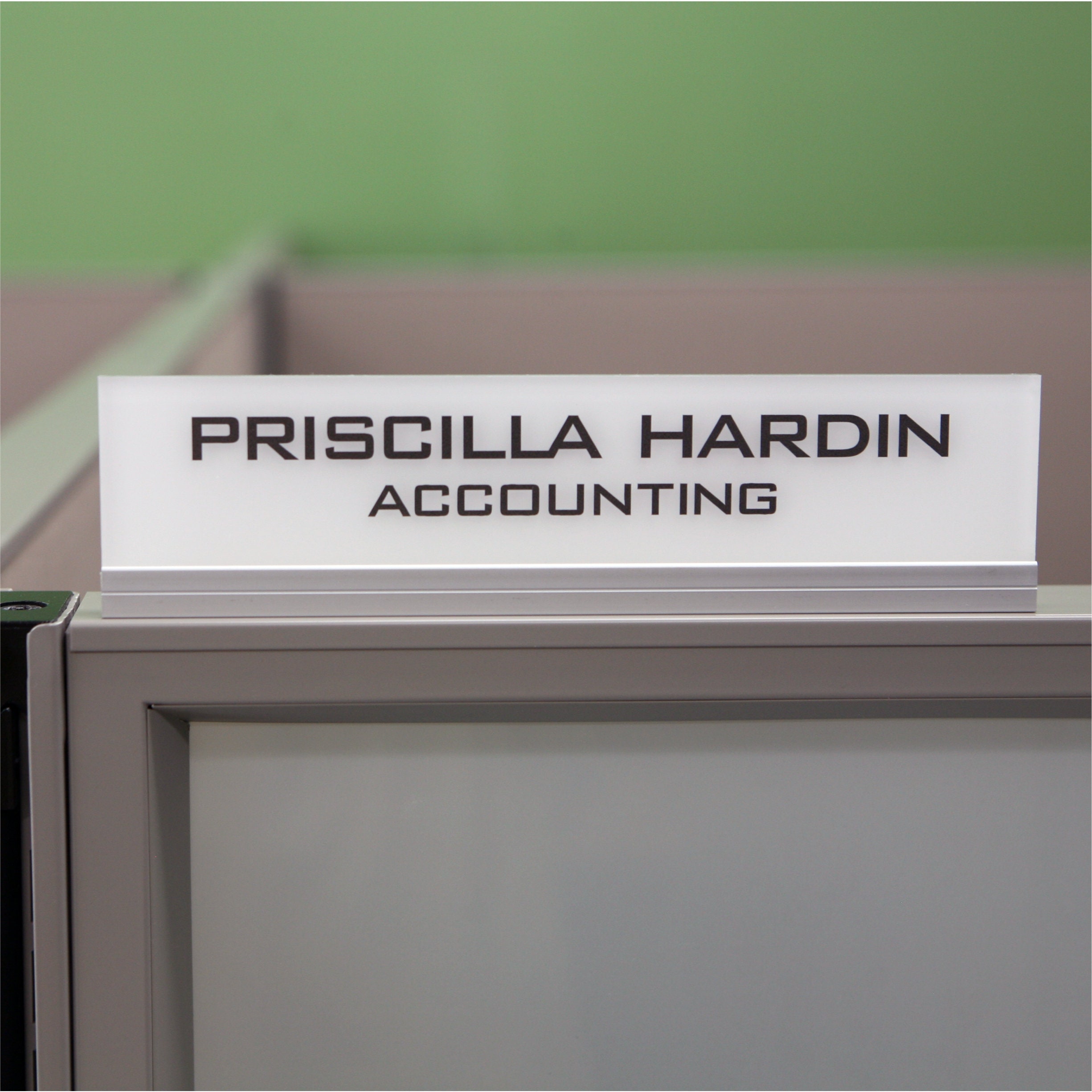 Modern Personalized Office Cubicle Name Plate & Sign Frosted Etsy Canada