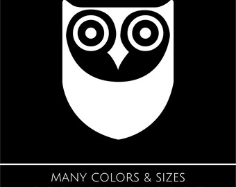 Owl Sticker - Cur, Truck, Window, Die Cut Decal, Sticker, Vinyl Decal - Many Colors & Sizes
