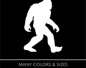 Bigfoot Sticker - Yeti, Sasquatch, Car, Truck, Wall Decal/Sticker - Die Cut No Background - Many Colors & Sizes