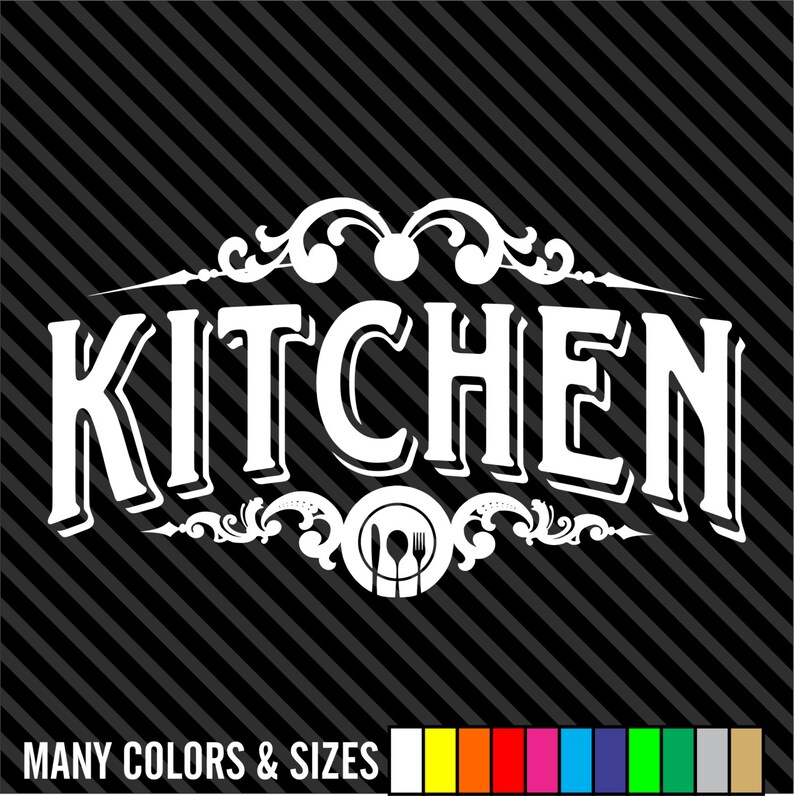 Kitchen Wall Decal Kitchen Decor Wall Decal Vinyl Decal Etsy