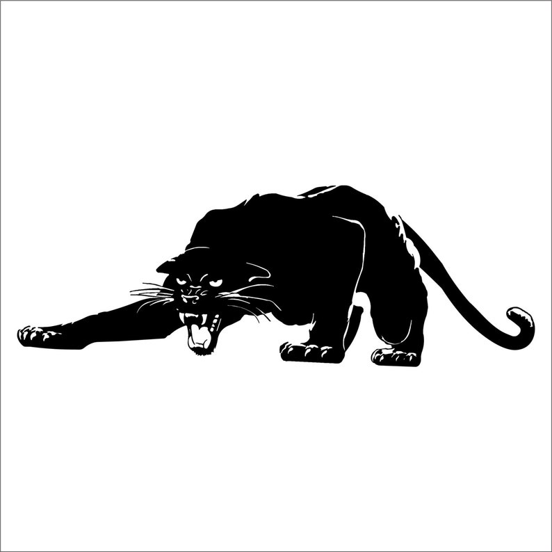 Panther Big Cat Lion Wield Cat Car Truck Wall Laptop Vinyl Etsy