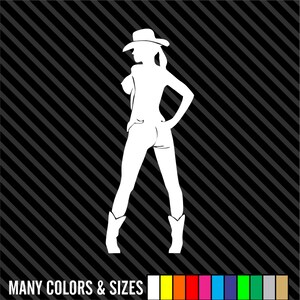 SEXY SILHOUETTE #3 Pin Up Girl Window WALL Decal * Vinyl Car Sticker