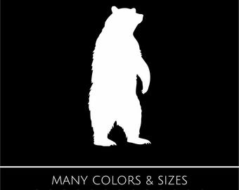 PEEKING BEAR Vinyl Decal – Bear Sticker for Car, Laptop, Tumbler – Die‑Cut Waterproof - Many Sizes and Colors