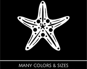 Starfish Vinyl Decal | Street Art Sticker | Ocean Beach Vibes | Car, Laptop, Water Bottle