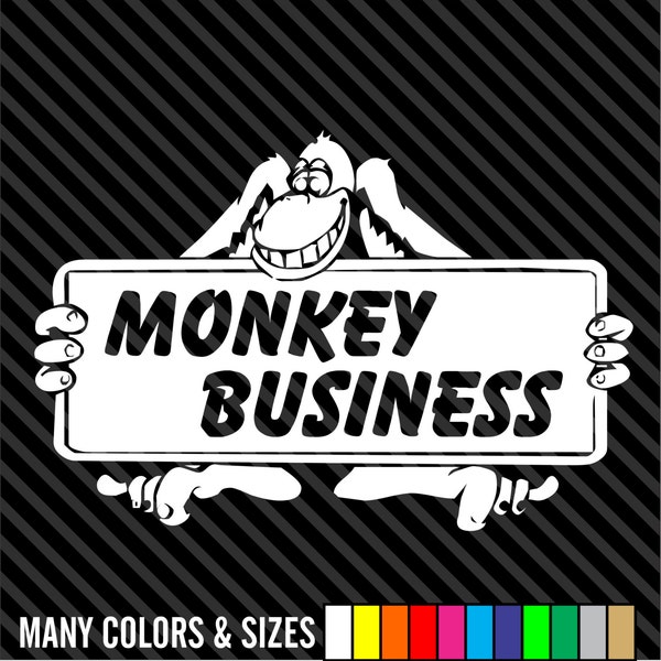 Jungle Monkey Business Safari Wall Mural Stickers Decals Car Truck - Sizes And Colors