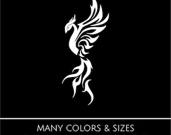 Phoenix Sticker - Tribal Decal, Tattoo, Design, Window Sticker, Decal, Car, Wall, Irish - Many Sizes and Colors