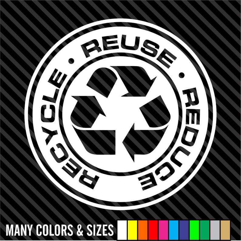 Recycle Decal Sticker for Trash Cans Home & Office Use Etsy