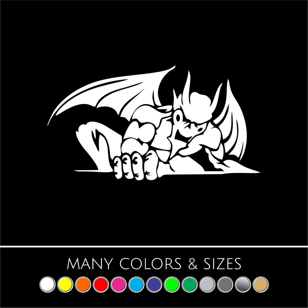 Gargoyle Vinyl Decal – Waterproof Gargoyle Sticker for Car, Laptop ...
