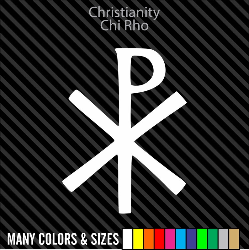 CHRISTIANITY CHI RHO Car Window Computer Decal Sticker - Etsy