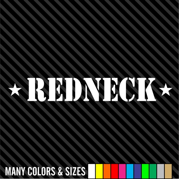 Redneck Decal Etsy