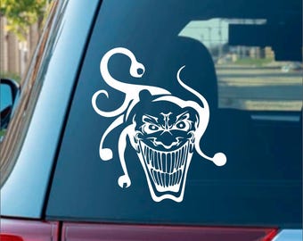 2x Bronze Metal The Joker Wicked Clown Car Trunk Emblem Badge Decals Sticker 2x Bronze Metal The Joker Wicked Clown Car Trunk Emblem Badge Decals Sticker