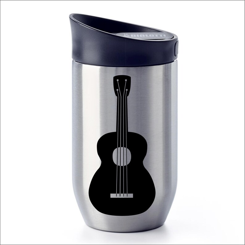 Guitar Sticker - Musical Instrument, Music, Wall Sticker, Decal, Room Decor, Car, Laptop Decal - Choice of Colors and Sizes image 4
