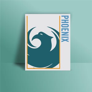 PHOENIX print, Phoenix Poster, Wall art, Phoenix skyline, Phoenix City poster, Art Home Décor
