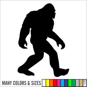 Bigfoot Yeti Sasquatch Car Truck Wall Decal/Sticker - Die Cut No Background - Many Colors & Sizes