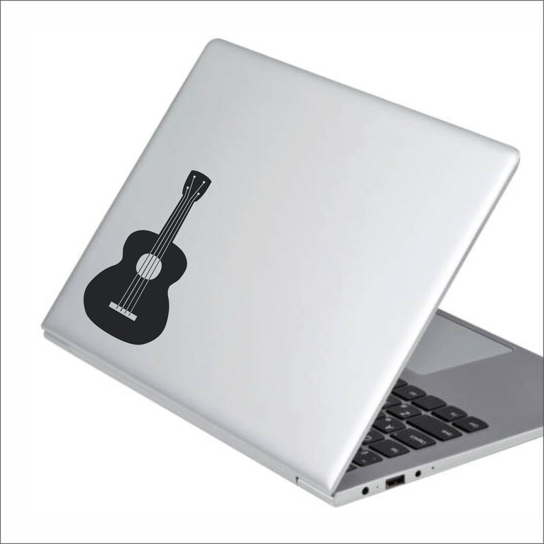 Guitar Sticker - Musical Instrument, Music, Wall Sticker, Decal, Room Decor, Car, Laptop Decal - Choice of Colors and Sizes image 3