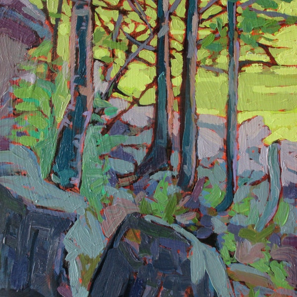 Jay Cooke State Park landscape painting series-original painting - Minnesota - Oil on acrylic painting- on wooden panel.