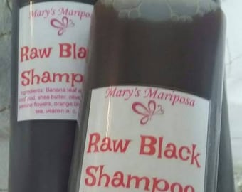 Raw Black Shampoo, black soap shampoo, African black soap shampoo