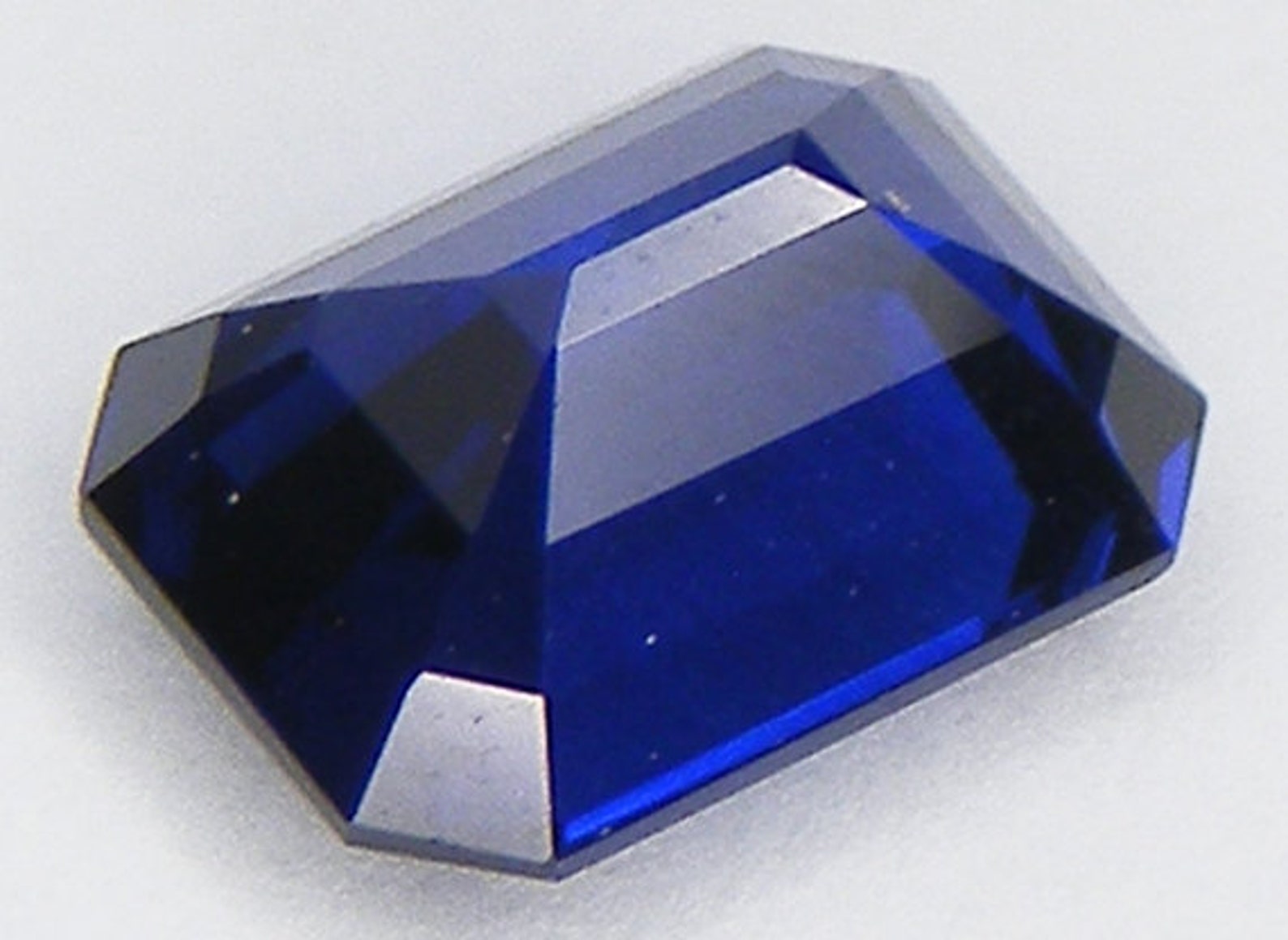 Blue Sapphire Excellent Cut Rectangular Asscher 8 X 6 Mm. | Etsy