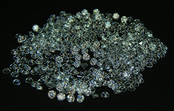 6.5 mm Máquina de Europa Corte Blanco zirconia cúbico Cubic Zirconia 4 Piezas