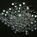 50 PCS Round Machine Cut 2 MM. White Sapphire Loose Gemstone Lab Corundum Lab Created